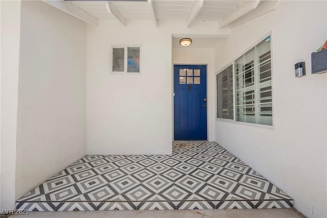 1712 E Oakey Blvd, Las Vegas, NV 89104 - doorway to property featuring stucco siding