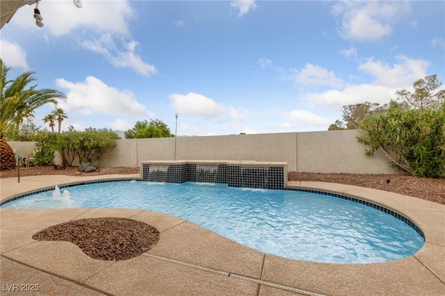 9208 Brilliant Ore Dr, Las Vegas, NV 89143 - view of swimming pool with a fenced backyard