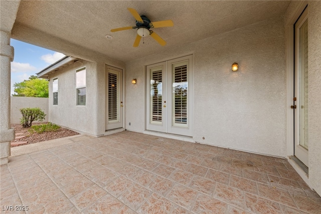 9208 Brilliant Ore Dr, Las Vegas, NV 89143 - view of patio / terrace featuring ceiling fan