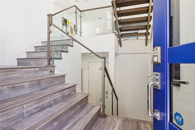 426 Tranquil Peak Ct, Henderson, NV 89012 - stairs with wood finished floors
