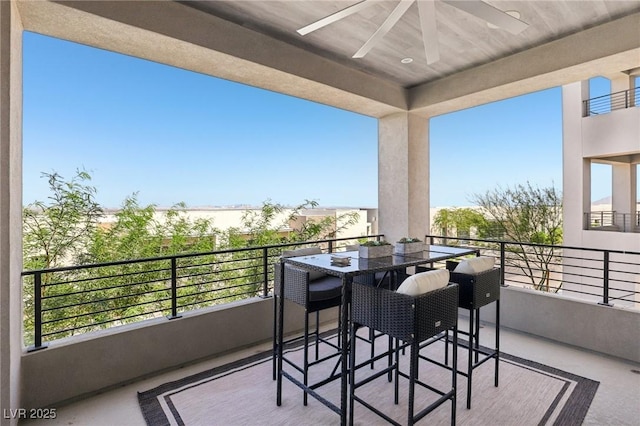 426 Tranquil Peak Ct, Henderson, NV 89012 - balcony with a ceiling fan