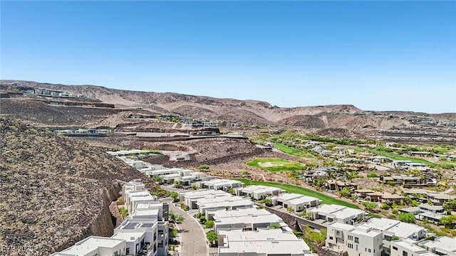426 Tranquil Peak Ct, Henderson, NV 89012 - aerial view of residential area featuring a mountainous background