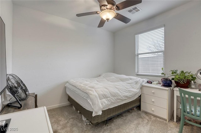 2807 Lindsey Springs St, Las Vegas, NV 89142 - bedroom featuring light carpet and a ceiling fan