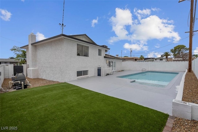 6340 Factor Ave, Las Vegas, NV 89107 - view of pool with a fenced backyard and a patio area