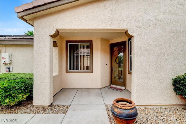 4508 Regalo Bello St, Las Vegas, NV 89135 - view of exterior entry featuring stucco siding