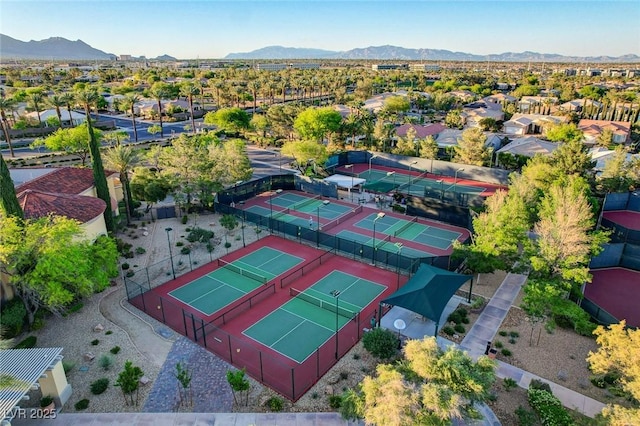 4508 Regalo Bello St, Las Vegas, NV 89135 - aerial perspective of suburban area featuring mountains
