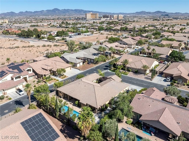 3668 Hillary Elan Ct, Las Vegas, NV 89139 - aerial perspective of suburban area with mountains