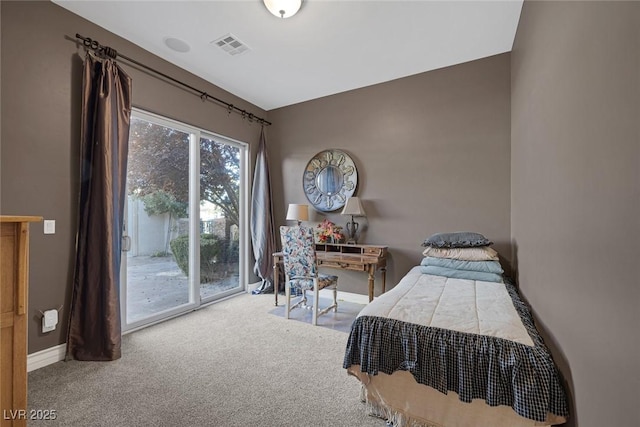 3668 Hillary Elan Ct, Las Vegas, NV 89139 - bedroom with carpet floors and access to exterior