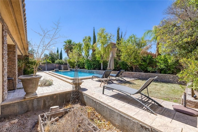 3668 Hillary Elan Ct, Las Vegas, NV 89139 - view of pool featuring a patio area and a fenced backyard