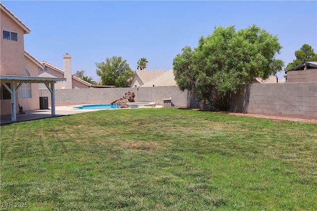 6492 Silent Pine Ave, Las Vegas, NV 89156 - fenced backyard featuring a patio area