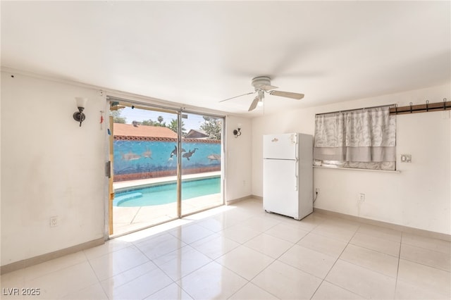 4436 E Ogden Ave, Las Vegas, NV 89110 - spare room featuring ceiling fan and light tile patterned floors