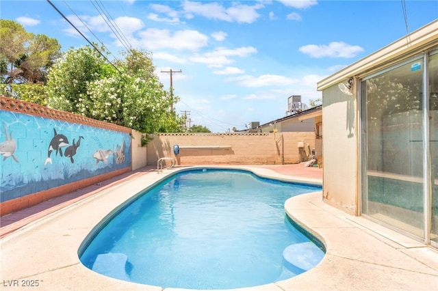 4436 E Ogden Ave, Las Vegas, NV 89110 - view of swimming pool with a fenced backyard