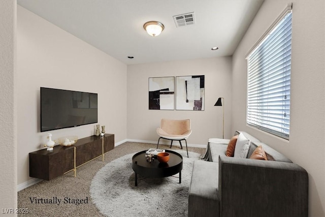 609 Doubleshot Ln, Henderson, NV 89052 - living area featuring carpet flooring and baseboards