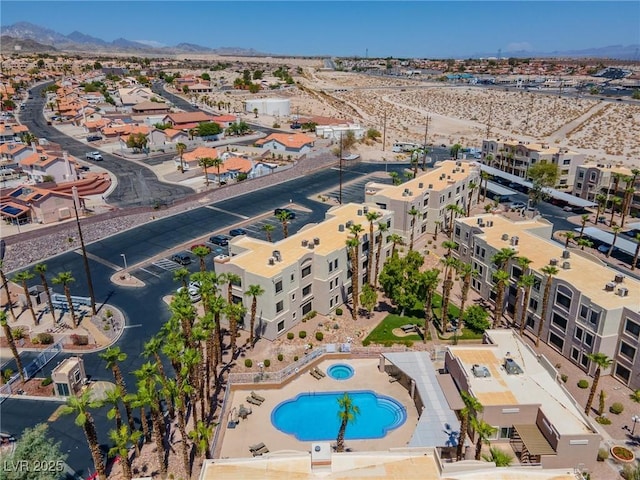 2028 Mesquite Ln Unit 302, Laughlin, NV 89029 - aerial view of a mountainous background and a pool area