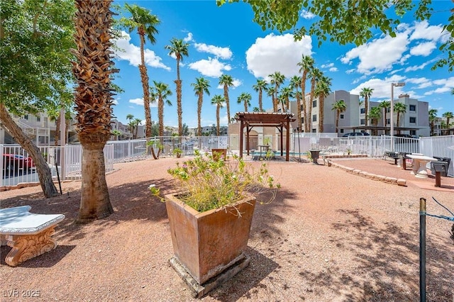 2028 Mesquite Ln Unit 302, Laughlin, NV 89029 - surrounding community with a pergola and a residential view