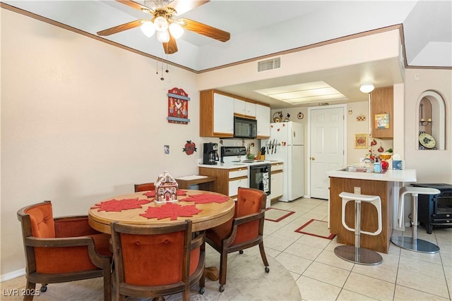 3550 Bay Sands Dr Unit 3096, Laughlin, NV 89029 - dining room featuring ceiling fan and light tile patterned floors
