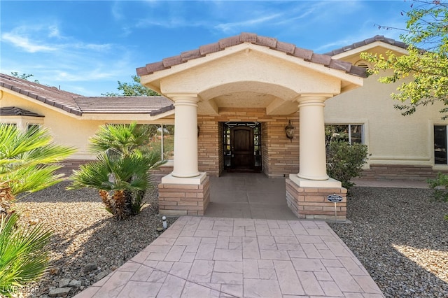 7154 Ranchito Cir, Las Vegas, NV 89120 - entrance to property with covered porch