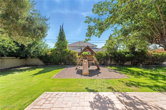 7154 Ranchito Cir, Las Vegas, NV 89120 - view of play area with a fenced backyard