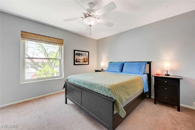 1412 5th St, Boulder City, NV 89005 - bedroom with light colored carpet and ceiling fan