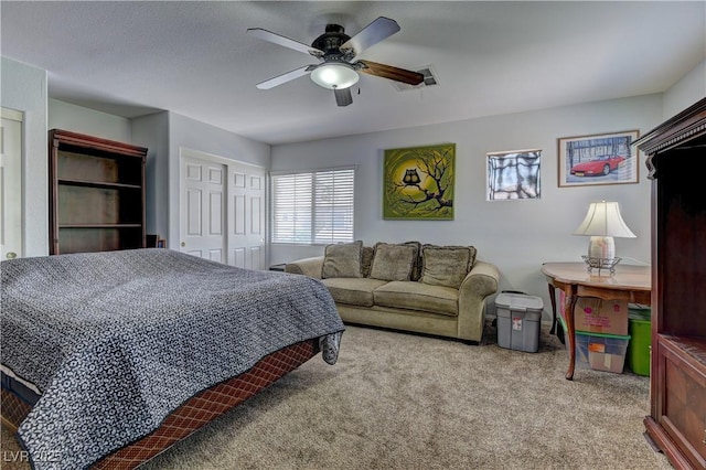 10978 Dornoch Castle St, Las Vegas, NV 89141 - carpeted bedroom featuring ceiling fan