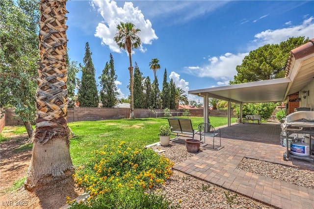1605 Siboney Dr, Las Vegas, NV 89123 - fenced backyard featuring a patio area