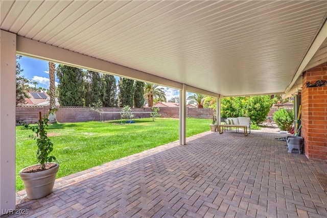 1605 Siboney Dr, Las Vegas, NV 89123 - fenced backyard featuring a patio