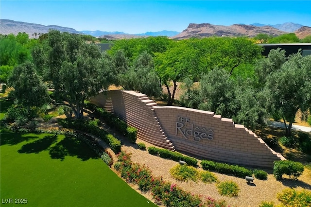 11 Hawkeye Ln, Las Vegas, NV 89135 - community sign with a mountain view