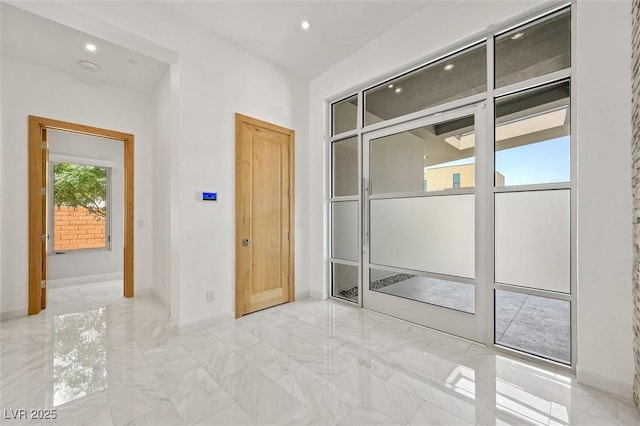 11 Hawkeye Ln, Las Vegas, NV 89135 - spare room with light marble finish flooring, recessed lighting, and a smoke detector