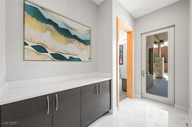 11 Hawkeye Ln, Las Vegas, NV 89135 - hallway featuring light marble finish flooring