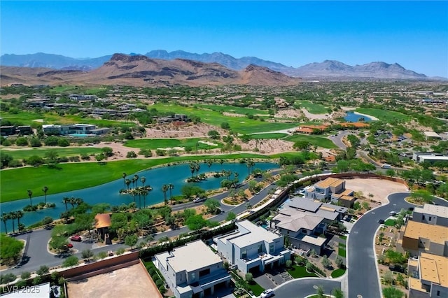 11 Hawkeye Ln, Las Vegas, NV 89135 - aerial view of residential area with a water and mountain view and a local golf course