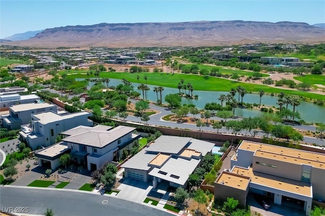 11 Hawkeye Ln, Las Vegas, NV 89135 - aerial view of residential area featuring a water and mountain view