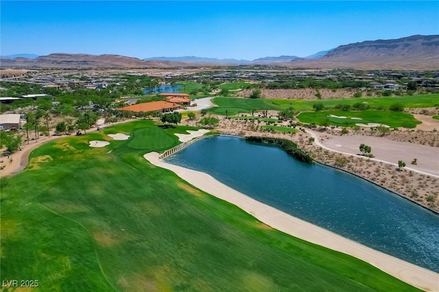11 Hawkeye Ln, Las Vegas, NV 89135 - surrounding community with a water and mountain view, a residential view, and view of golf course