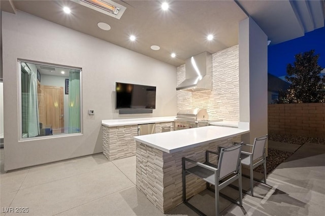 11 Hawkeye Ln, Las Vegas, NV 89135 - view of patio featuring exterior kitchen