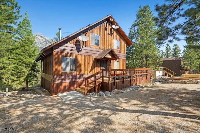 2169 Via Spes Nostra St, Mount Charleston, NV 89124 - chalet / cabin with a wooden deck