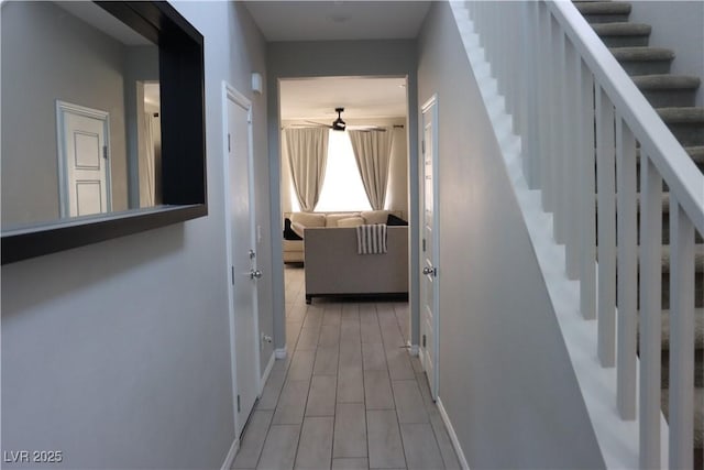 7022 Judith River St, North Las Vegas, NV 89084 - corridor with stairway and baseboards