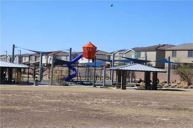 7022 Judith River St, North Las Vegas, NV 89084 - communal playground with a gazebo and a residential view
