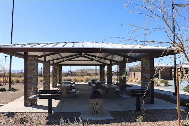 7022 Judith River St, North Las Vegas, NV 89084 - view of home's community with a gazebo