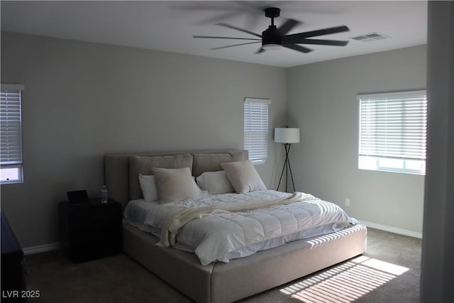 7022 Judith River St, North Las Vegas, NV 89084 - bedroom with carpet and a ceiling fan