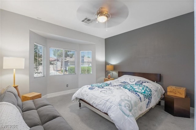 10596 Refugio St, Las Vegas, NV 89141 - carpeted bedroom featuring baseboards and a ceiling fan