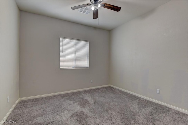 4441 Glossier Ave, North Las Vegas, NV 89084 - carpeted empty room featuring ceiling fan and baseboards