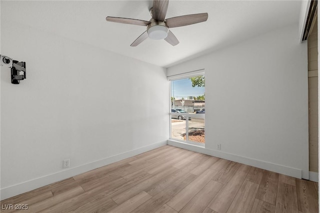 1915 Balboa Ave, Las Vegas, NV 89169 - unfurnished room featuring light wood-style floors and ceiling fan