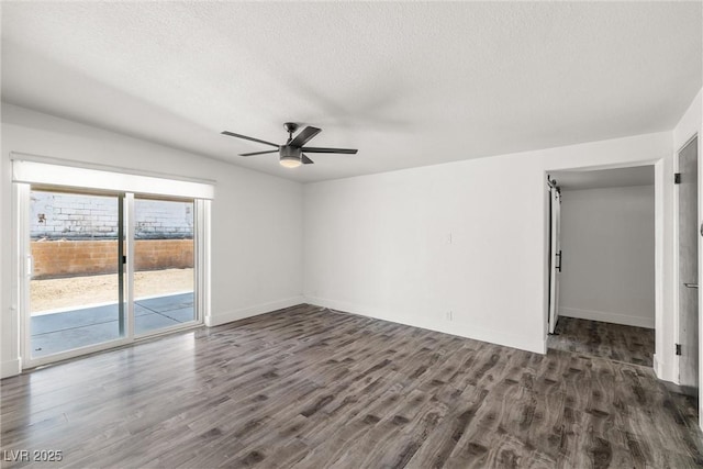 1915 Balboa Ave, Las Vegas, NV 89169 - unfurnished room featuring ceiling fan, wood finished floors, and a textured ceiling