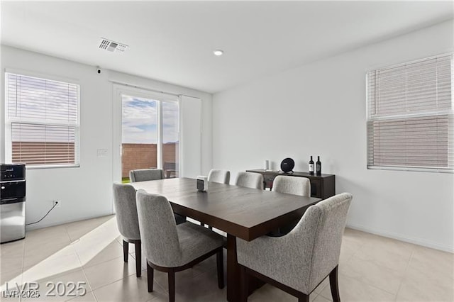 10106 Queens Pearl St, Las Vegas, NV 89141 - dining room featuring light tile patterned floors and recessed lighting