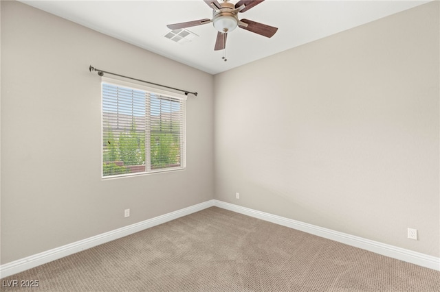 5676 Corona Vista St, Las Vegas, NV 89135 - carpeted empty room with a ceiling fan and baseboards