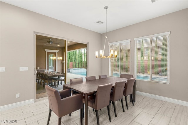 5676 Corona Vista St, Las Vegas, NV 89135 - dining space with a chandelier
