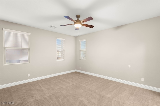 5676 Corona Vista St, Las Vegas, NV 89135 - unfurnished room with a ceiling fan and light colored carpet