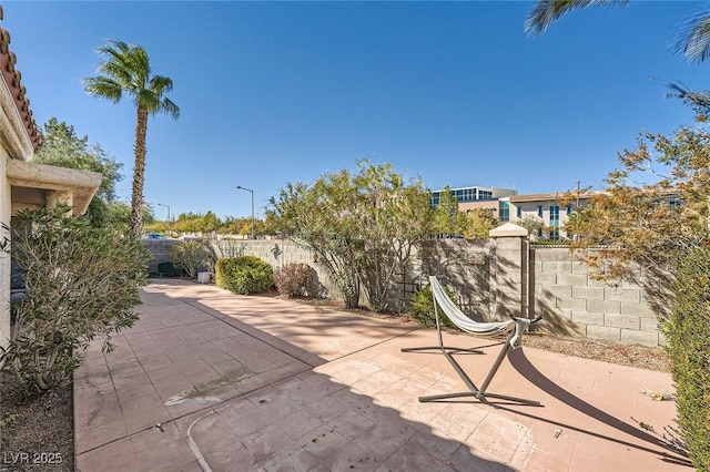 2133 Desert Pines St, Las Vegas, NV 89134 - fenced backyard with a patio