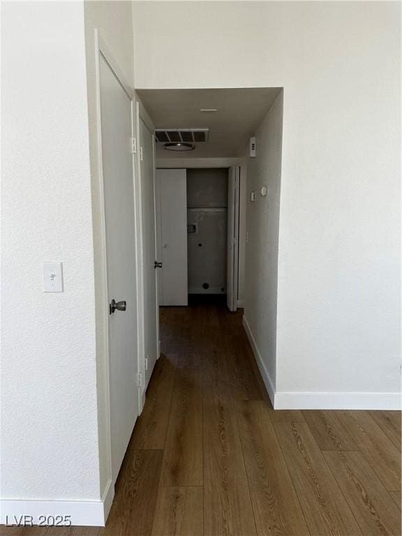 3160 James A Bilbray Pkwy, Laughlin, NV 89029 - hall featuring baseboards and wood finished floors