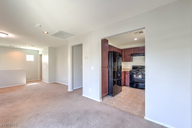 9065 Tantalizing Ave, Las Vegas, NV 89149 - unfurnished living room featuring light carpet and recessed lighting