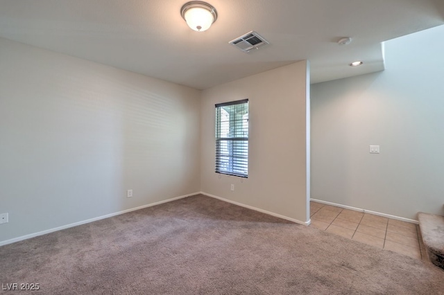 9065 Tantalizing Ave, Las Vegas, NV 89149 - carpeted spare room with a smoke detector and tile patterned flooring